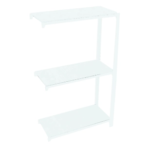 Etagère légère sans vis OFFICLICK 3/300 METAL A.M. BLANC/BLANC BLANC 1000x900x300 - SIMONRACK