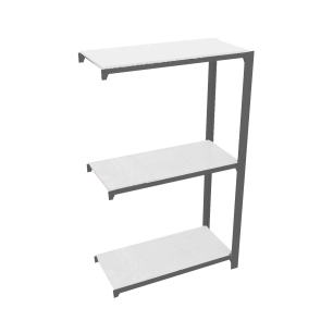 Etagère légère sans vis OFFICLICK 3/400 METAL A.M. ANTRACITE/BLANC ANTRACITE/BLANC 1000x900x400 - SIMONRACK