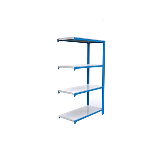 Etagère légère sans vis OFFICLICK 4/400 METAL A.M. BLEU/BLANC BLEU/BLANC 1500x900x400 - SIMONRACK