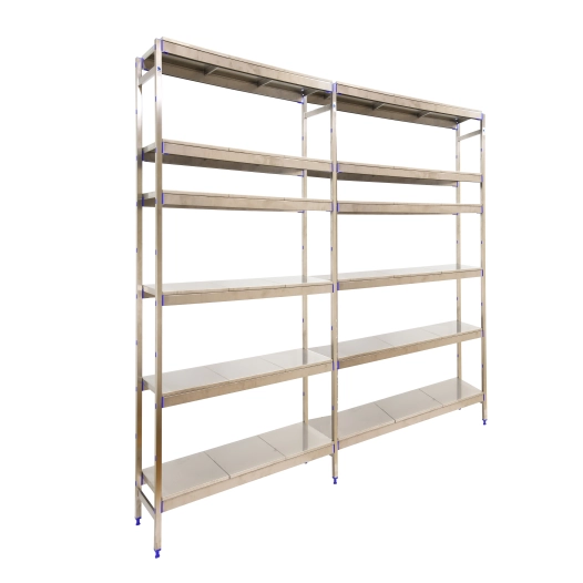 Etagère sans vis SIMONINOX INITIAL 6SS/2000x2490x500 ACIER INOX 2000x2490x500 - SIMONRACK
