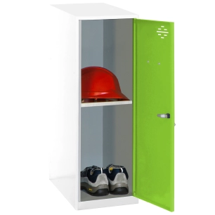 Casier-Armoire SIMONLOCKER DISM. MINI + BAN. 915x400x500 mm BL/VE BLANC/VERT 915x400x500 - SIMONRACK