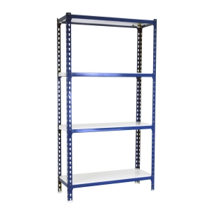 Etagère légère sans vis SIMONCLICK MINI 4/500 1500 BLEU/BLANC BLEU/BLANC 1500x800x500 - SIMONRACK