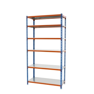 Etagère légère sans vis SIMONCLICK PLUS 6/500 BLEU/ORANG/GALVA BLEU/ORANGE/GALVA 2500x1000x500 - SIMONRACK