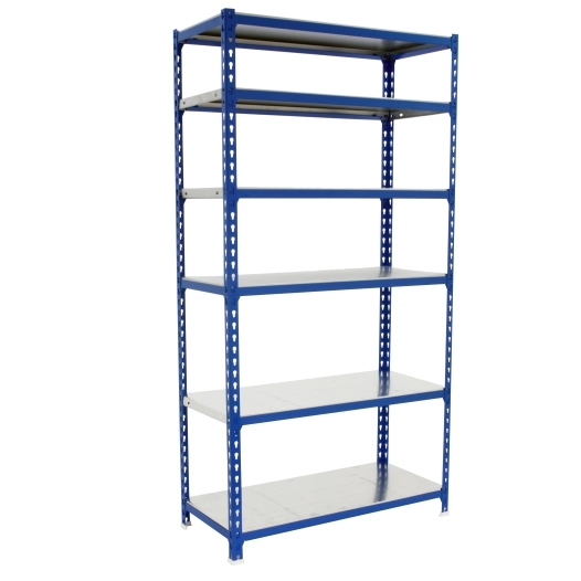 Etagère légère sans vis SIMONCLICK MINI 6/400 BLEU/GALVA BLEU/GALVA 2500x800x400 - SIMONRACK