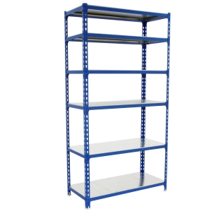 Etagère légère sans vis SIMONCLICK MEGAPLUS 6/300 2500 BLEU/GALVA BLEU/GALVA 2500x1200x300 - SIMONRACK
