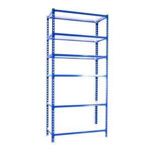 Etagère légère sans vis SIMONCLICK MEGAPLUS 6/400 2500 BLEU/BLANC BLEU/BLANC 2500x1200x400 - SIMONRACK