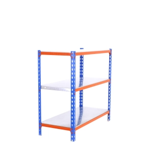 Etagère légère sans vis SIMONCLICK 3/300 1000 BLEU/ORANG/GALVA BLEU/ORANGE/GALVA 1000x900x300 - SIMONRACK