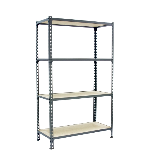 Etagère légère sans vis MADERCLICK SUPERPLUS 4/400 1500 GRIS/BOIS GRIS/BOIS 1500x1100x400 - SIMONRACK