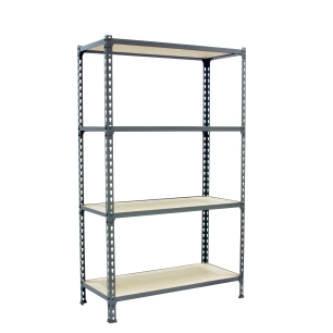 Etagère légère sans vis MADERCLICK SUPERPLUS 4/400 1500 GRIS/BOIS GRIS/BOIS 1500x1100x400 - SIMONRACK