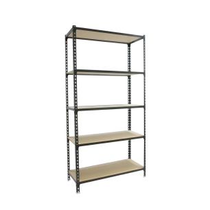 Etagère légère sans vis MADERCLICK PLUS 5/300 ANTRACITE/BOIS ANTRACITE/BOIS 2000x1000x300 - SIMONRACK