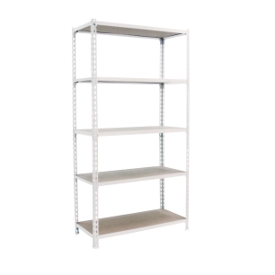 Etagère légère sans vis MADERCLICK SUPERPLUS 5/500 BLANC/BOIS BLANC/BOIS 2000x1100x500 - SIMONRACK