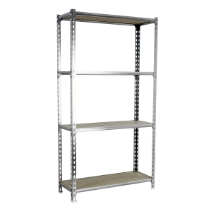 Etagère légère sans vis MADERCLICK MEGAPLUS 4/400 1500 GALVA/BOIS GALVA/BOIS 1500x1200x400 - SIMONRACK