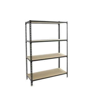 Etagère légère sans vis MADERCLICK MEGAPLUS 4/500 1500 ANTRACITE/BOIS ANTRACITE/BOIS 1500x1200x500 - SIMONRACK