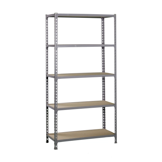 Etagère légère sans vis MADERCLICK MEGAPLUS 5/400 GRIS/BOIS GRIS/BOIS 2000x1200x400 - SIMONRACK