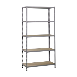 Etagère légère sans vis MADERCLICK MEGAPLUS 5/400 GRIS/BOIS GRIS/BOIS 2000x1200x400 - SIMONRACK