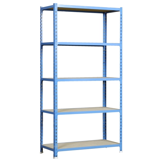 Etagère légère sans vis MADERCLICK SUPERPLUS 5/300 BLEU/BOIS BLEU/BOIS 2000x1100x300 - SIMONRACK