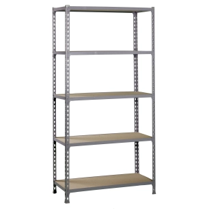 Etagère légère sans vis MADERCLICK SUPERPLUS 5/300 GRIS/BOIS GRIS/BOIS 2000x1100x300 - SIMONRACK