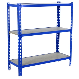 Etagère légère sans vis MADERCLICK MINI 3/400 1000 BLEU/BOIS BLEU/BOIS 1000x800x400 - SIMONRACK