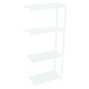Etagère légère sans vis OFFICLICK 4/400 METAL A.M. BLANC/BLANC BLANC 1500x900x400 - SIMONRACK