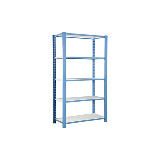 Etagère légère sans vis OFFICLICK 5/300 METAL I.M. BLEU/BLANC BLEU/BLANC 2100x900x300 - SIMONRACK