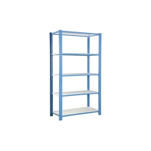 Etagère légère sans vis OFFICLICK 5/300 METAL I.M. BLEU/BLANC BLEU/BLANC 2100x900x300 - SIMONRACK