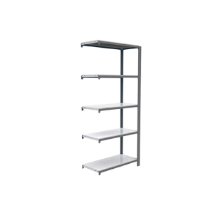 Etagère légère sans vis OFFICLICK 5/400 METAL A.M. GRIS/BLANC GRIS/BLANC 2100x900x400 - SIMONRACK