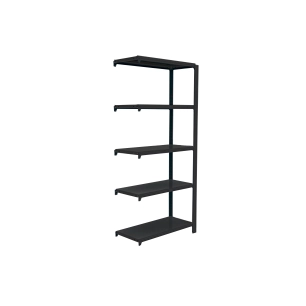 Etagère légère sans vis OFFICLICK 5/400 METAL A.M. ANTRACITE/ANTRACITE ANTRACITE 2100x900x400 - SIMONRACK