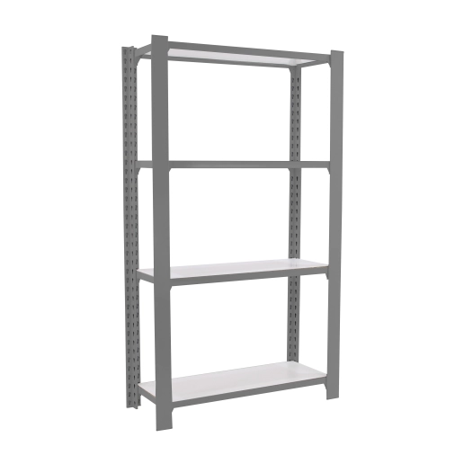 Etagère légère sans vis OFFICLICK 4/300 WOOD I.M. GRIS/BLANC GRIS/BLANC 1500x900x300 - SIMONRACK