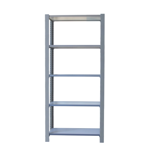 Etagère légère sans vis OFFICLICK 5/300 WOOD I.M. GRIS/BLANC GRIS/BLANC 2100x900x300 - SIMONRACK