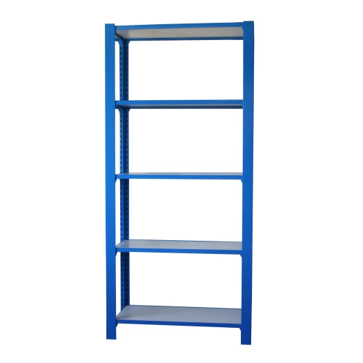 Etagère légère sans vis OFFICLICK 5/400 WOOD I.M. BLEU/BLANC BLEU/BLANC 2100x900x400 - SIMONRACK