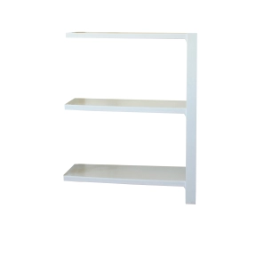 Etagère légère sans vis OFFICLICK 3/300 WOOD A.M. BLANC/BLANC BLANC 1000x900x300 - SIMONRACK