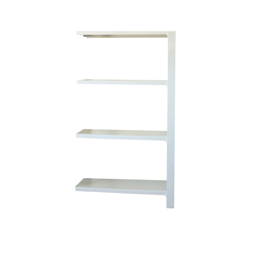 Etagère légère sans vis OFFICLICK 4/300 WOOD A.M. BLANC/BLANC BLANC 1500x900x300 - SIMONRACK