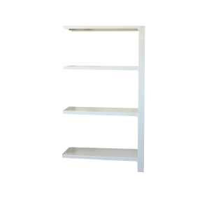 Etagère légère sans vis OFFICLICK 4/300 WOOD A.M. BLANC/BLANC BLANC 1500x900x300 - SIMONRACK