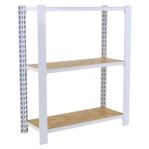 Etagère légère sans vis OFFICLICK 3/300 WOOD 800 BLANC/OSB BLANC/OSB 1000x800x300 - SIMONRACK
