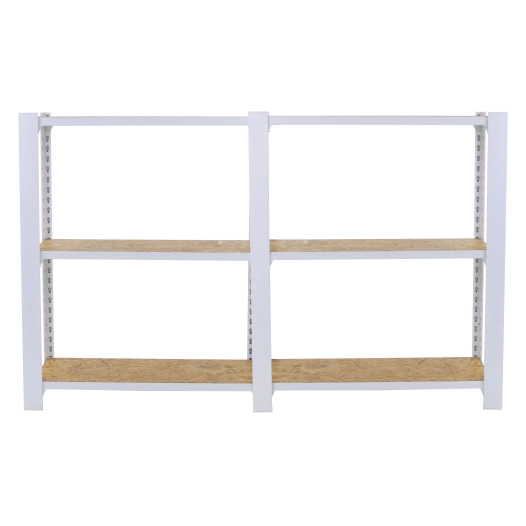 Etagère légère sans vis OFFICLICK 3/300 WOOD 1600 BLANC/OSB BLANC/OSB 1000x1600x300 - SIMONRACK