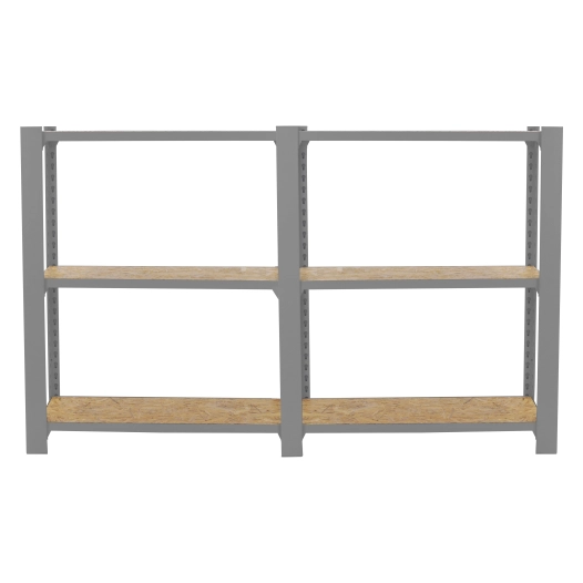 Etagère légère sans vis OFFICLICK 3/300 WOOD 1600 GRIS/OSB GRIS/OSB 1000x1600x300 - SIMONRACK