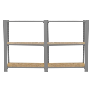 Etagère légère sans vis OFFICLICK 3/300 WOOD 1600 GRIS/OSB GRIS/OSB 1000x1600x300 - SIMONRACK
