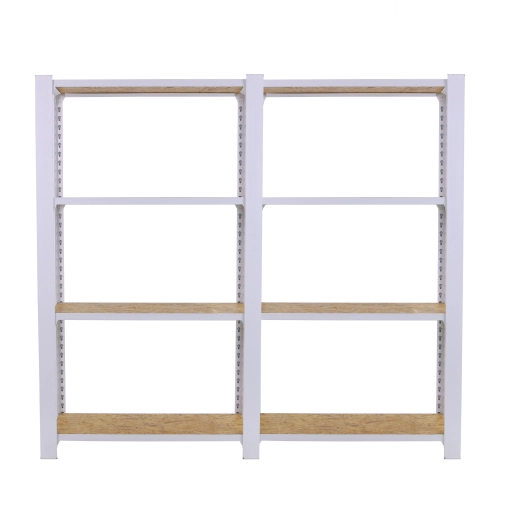 Etagère légère sans vis OFFICLICK 4/300 WOOD 1600 BLANC/OSB BLANC/OSB 1500x1600x300 - SIMONRACK