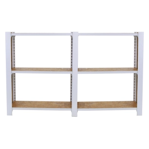Etagère légère sans vis OFFICLICK 3/300 WOOD 1600 BLANC/OSB + PLAQUES 1000 BLANC/OSB 1000x1600x300 - SIMONRACK