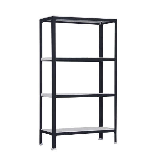 Etagère légère sans vis SIMONHOME CLICK PLUS 4/300 ANTRACITE/GALVA ANTRACITE 1600x1000x300 - SIMONRACK