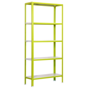 Etagère légère sans vis SIMONHOME CLICK PLUS 5/300 VERT/BLANC VERT/BLANC 1800x1000x300 - SIMONRACK