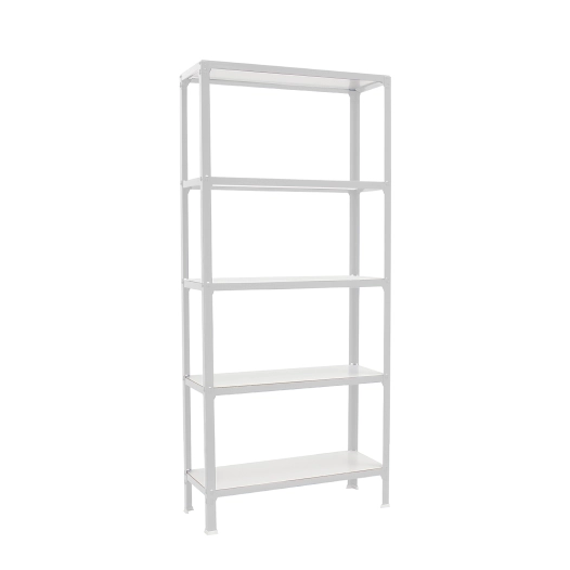 Etagère légère sans vis SIMONHOME CLICK WOOD MINI 5/300 BLANC/BLANC BLANC 1800x800x300 - SIMONRACK