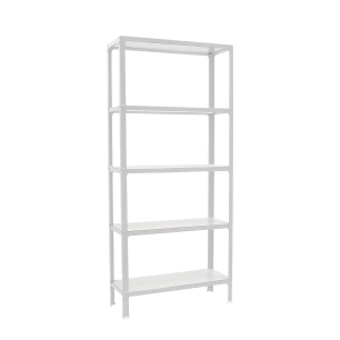 Etagère légère sans vis SIMONHOME CLICK WOOD MINI 5/300 BLANC/BLANC BLANC 1800x800x300 - SIMONRACK
