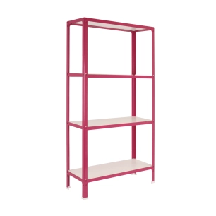 Etagère légère sans vis SIMONHOME CLICK WOOD MINI 4/300 ROSE/BLANC ROSE/BLANC 1600x800x300 - SIMONRACK