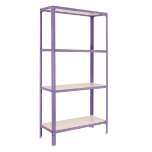 Etagère légère sans vis SIMONHOME CLICK WOOD MINI 4/300 VIOLET/BLANC VIOLET/BLANC 1600x800x300 - SIMONRACK
