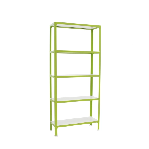 Etagère légère sans vis SIMONHOME CLICK WOOD PLUS 5/300 VERT/BLANC VERT/BLANC 1800x1000x300 - SIMONRACK