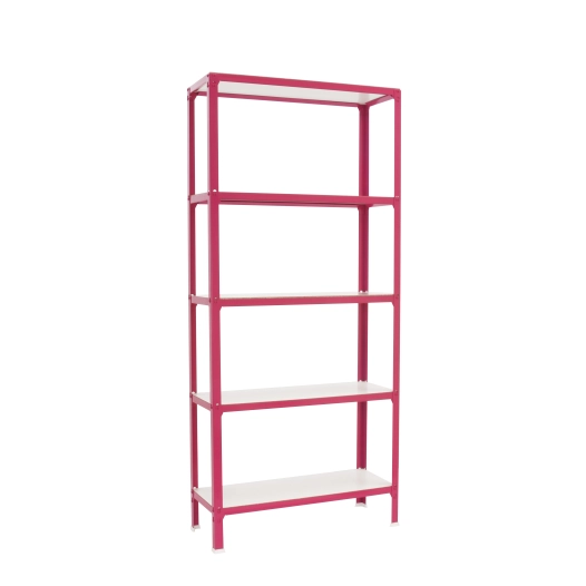 Etagère légère sans vis SIMONHOME CLICK WOOD PLUS 5/300 ROSE/BLANC ROSE/BLANC 1800x1000x300 - SIMONRACK
