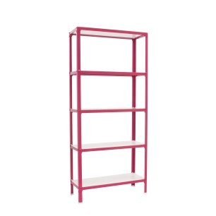 Etagère légère sans vis SIMONHOME CLICK WOOD MINI 5/300 ROSE/BLANC ROSE/BLANC 1800x800x300 - SIMONRACK