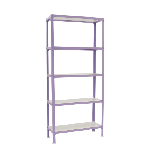 Etagère légère sans vis SIMONHOME CLICK WOOD MINI 5/300 VIOLET/BLANC VIOLET/BLANC 1800x800x300 - SIMONRACK