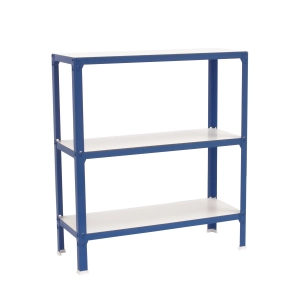 Etagère légère sans vis SIMONHOME CLICK WOOD MINI 3/300 BLEU/BLANC BLEU/BLANC 900x800x300 - SIMONRACK
